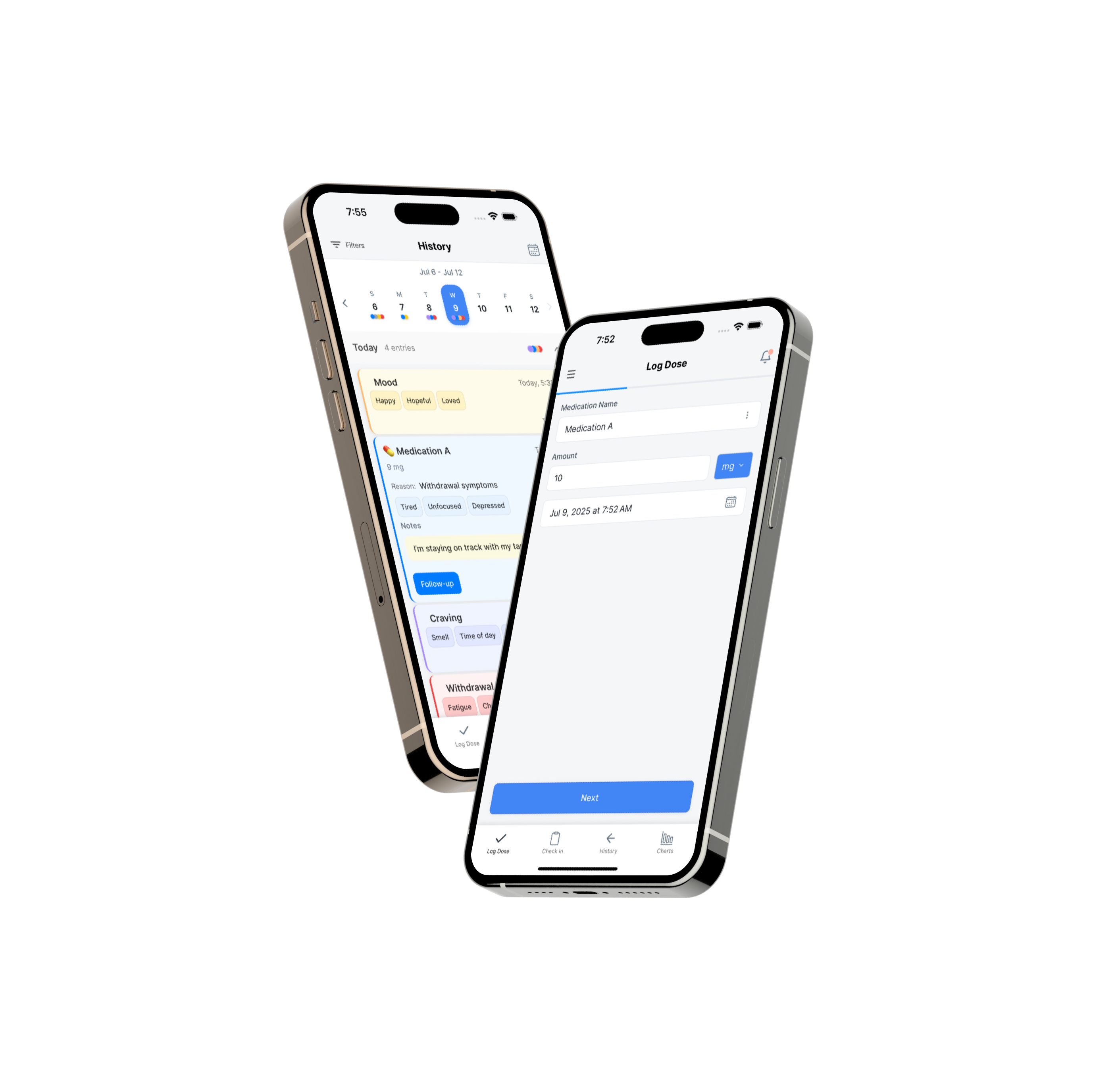Taper app interface