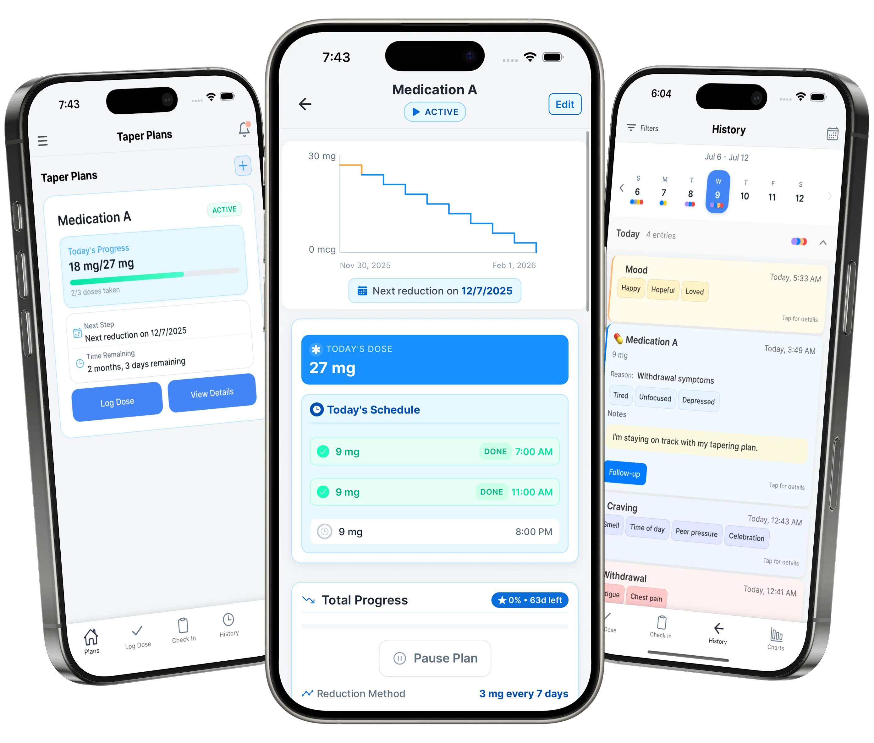 Taper app interface