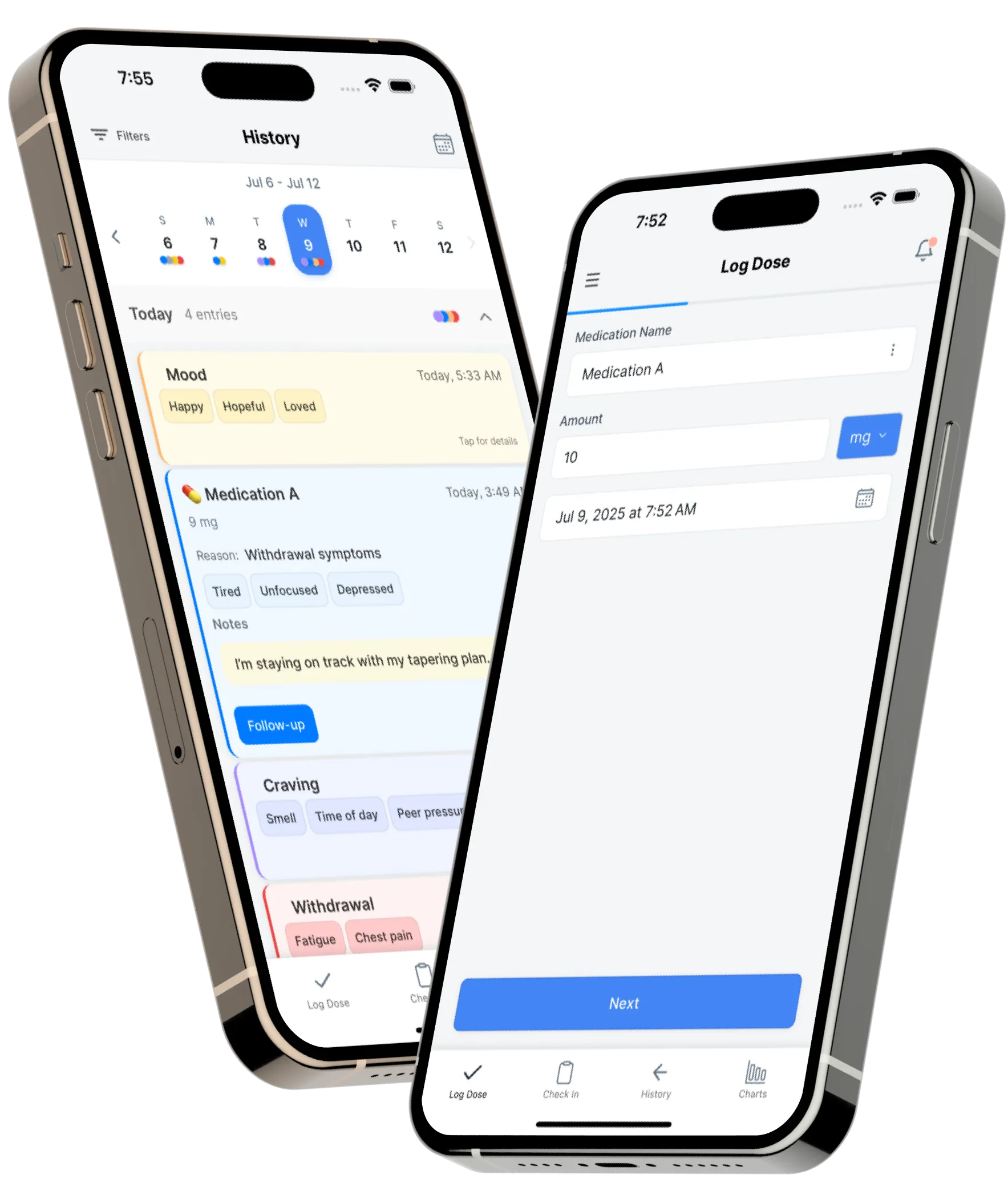 Taper app interface